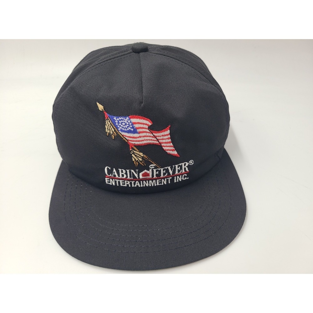 Vintage‎ Cabin Fever Entertainment Inc American Flag K-Products Snapback Hat Cap